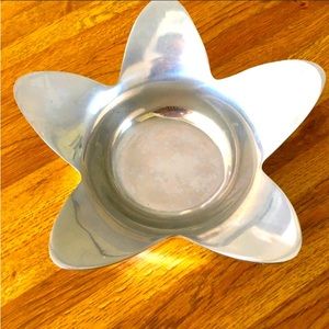 Silver star bowl made in India 
5 inches inner diameter of the bowl.